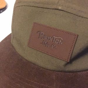 Brixton Green/Brown 5 Panel Hat